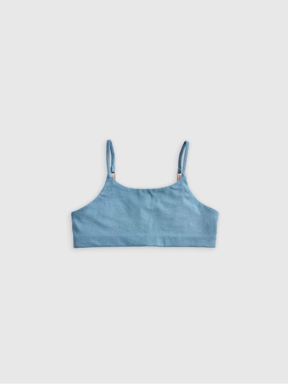 Quince Organic Cotton Scoop Reversible Bralette in Blk, Blue, White, mink Size 6 - Picture 4 of 6